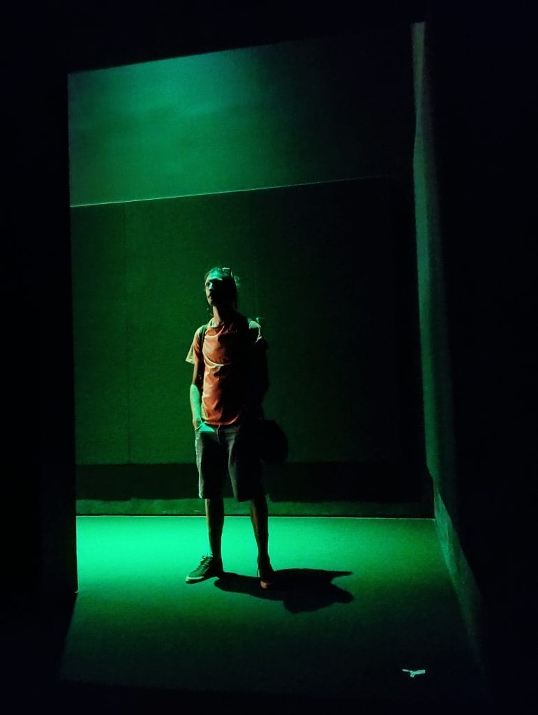 Artistic Photo in green light New York