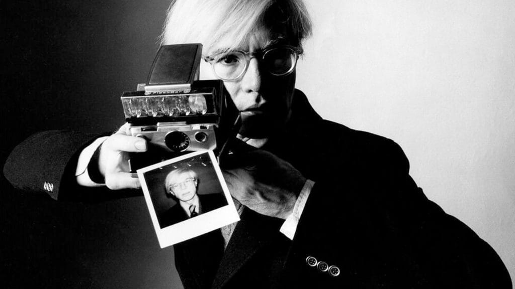 polaroid warhol self portrait
